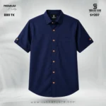 Premium Half Sleeve Shirt Navy Blue