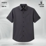 Premium Half Sleeve Shirt Ash