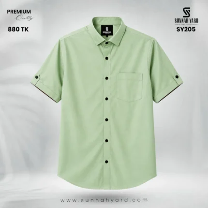 Premium Half Sleeve Shirt Light Olive