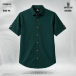 Premium Half Sleeve Shirt Green