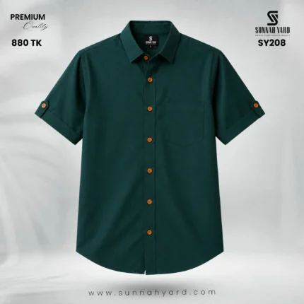 Premium Half Sleeve Shirt Green